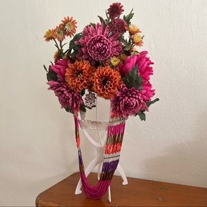 Silk Flower Statement Headdress Festival Fashion